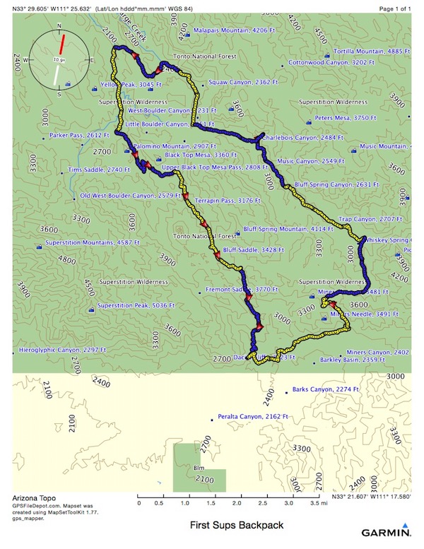 Hike Summary Map